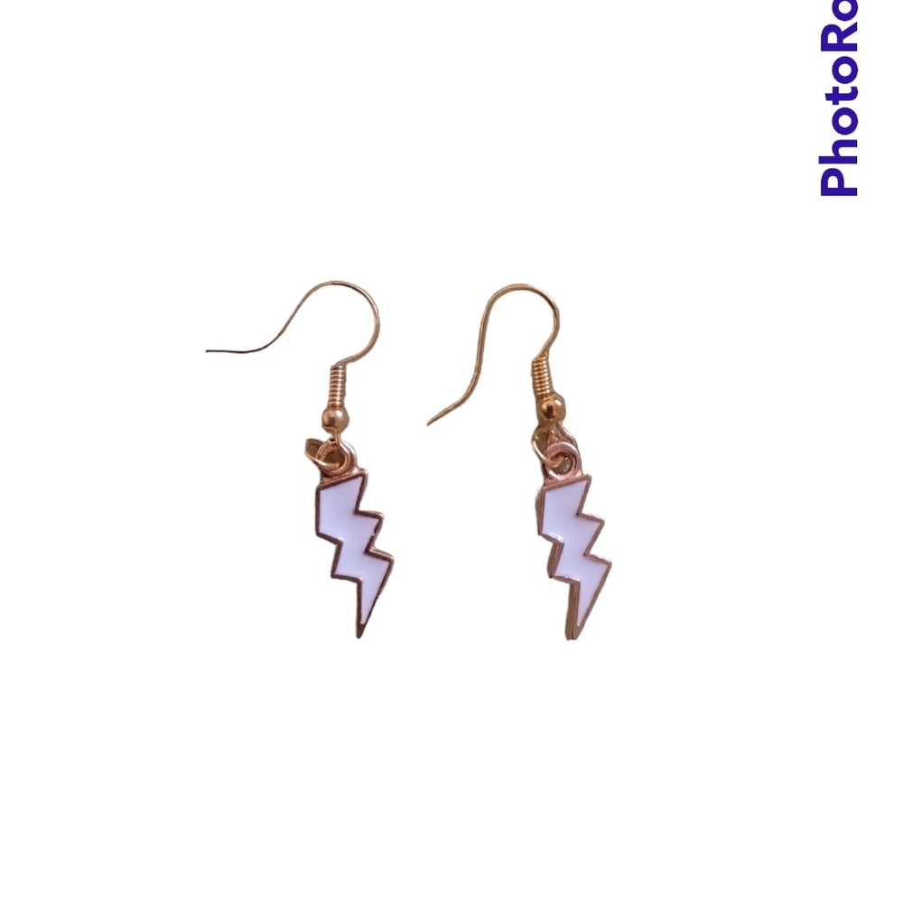 Handmade bolt earrings